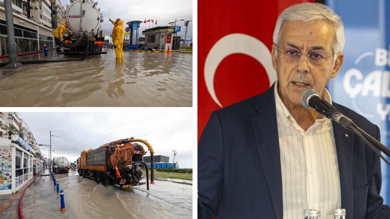 Ege’yi etkisi altına alan düşük basınç sistemi, İzmir’de deniz seviyesini
