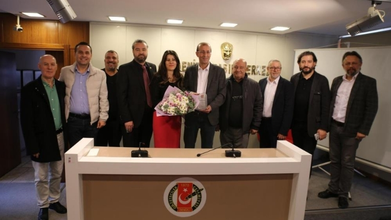 Denizli Gazeteciler Cemiyeti’nde Olağan Genel Kurulun ardından başkanlığa seçilen Özkan