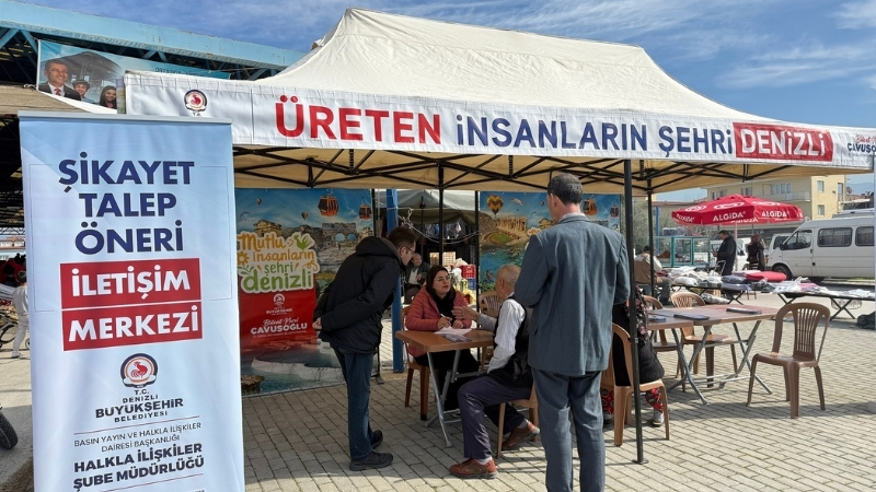 Denizli Büyükşehir Belediyesi, vatandaşlarla doğrudan iletişimi güçlendirmek amacıyla kent genelindeki