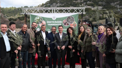 Muğla Büyükşehir Belediyesi üreticilere Meyve Fidanı Destekleme Projesi’ne Başkan Aras’ın