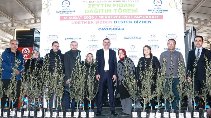 Denizli Büyükşehir Belediyesi tarafından hayata geçirilen “Sertifikalı Zeytin Fidanı Desteği”