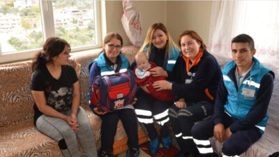 Muğla Büyükşehir Belediyesi, bebek sahibi olan ailelerin yanında olmak ve