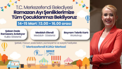 Merkezefendi Belediyesi, Ramazan ayının coşkusunu çocuklarla buluşturuyor. 14 ve 15