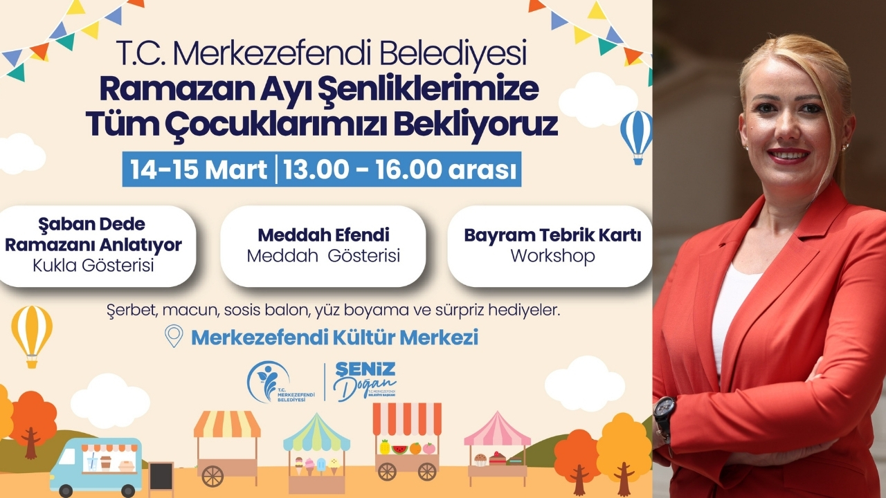 Merkezefendi Belediyesi, Ramazan ayının coşkusunu çocuklarla buluşturuyor. 14 ve 15