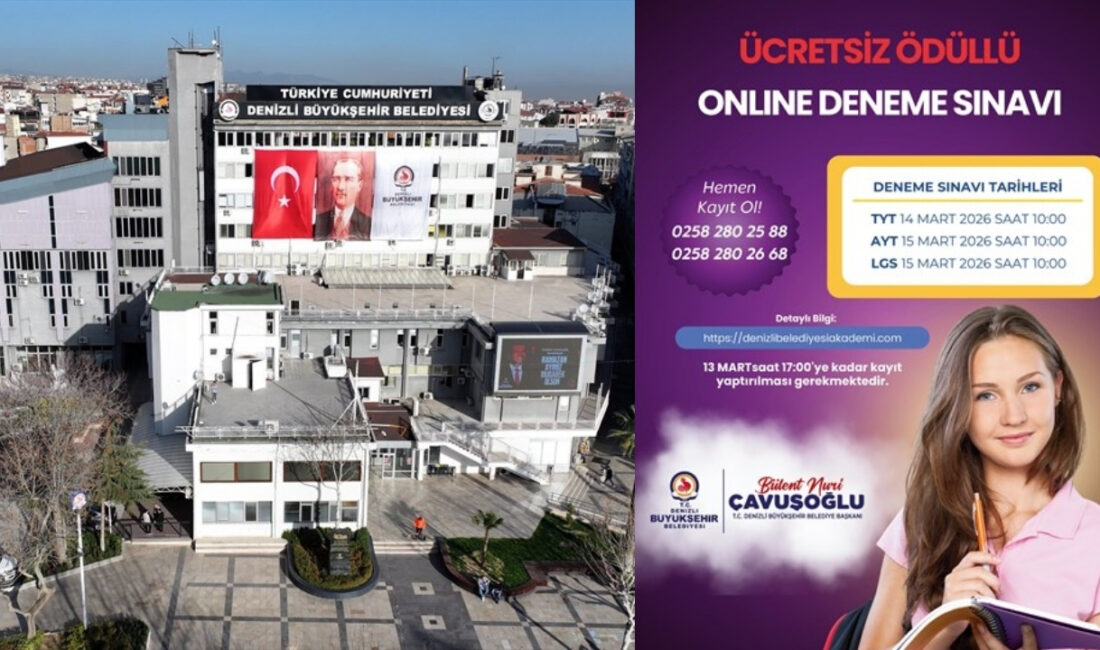 Denizli Büyükşehir Belediyesi, öğrencilerin akademik gelişimini desteklemek amacıyla online eğitim