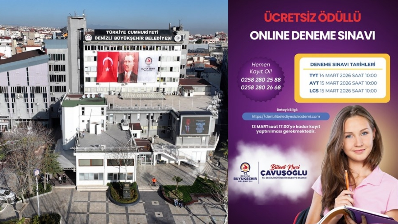 Denizli Büyükşehir Belediyesi, öğrencilerin akademik gelişimini desteklemek amacıyla online eğitim