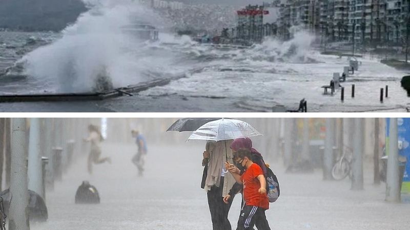 Meteoroloji Genel Müdürlüğü, İzmir genelinde yarın öğle saatlerinden itibaren etkili