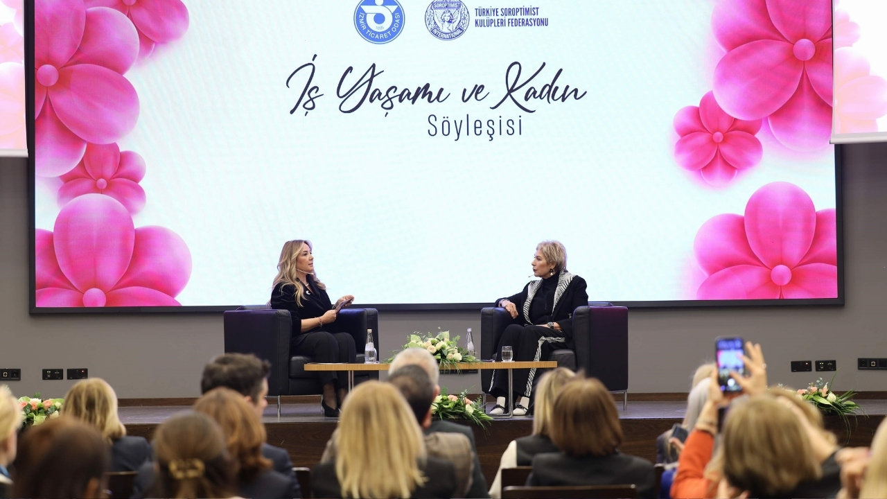 İzmir Ticaret Odası'nda iş kadınlarına seslenen Alarko Holding Yönetim Kurulu