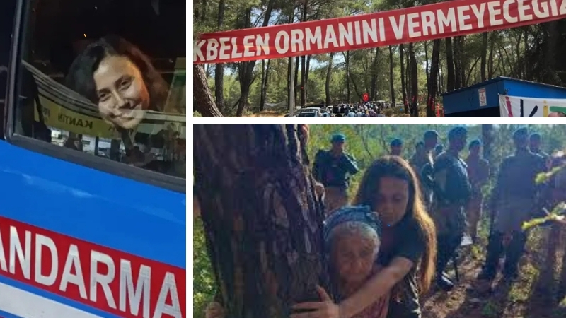 Muğla’nın Milas ilçesine bağlı Akbelen’de acele kamulaştırmaya karşı yürütülen eylemler