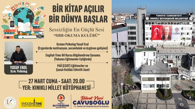 Denizli Büyükşehir Belediyesi, kültür ve eğitim faaliyetleri kapsamında dikkat çeken