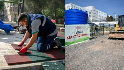 Bornova Belediyesi, baharın gelmesiyle birlikte ilçede park yenileme, yürüyüş yolu