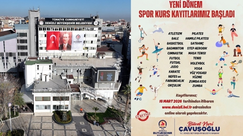 Denizli Büyükşehir Belediyesi, “Spor Şehri Denizli” vizyonuyla binlerce vatandaşı sporla