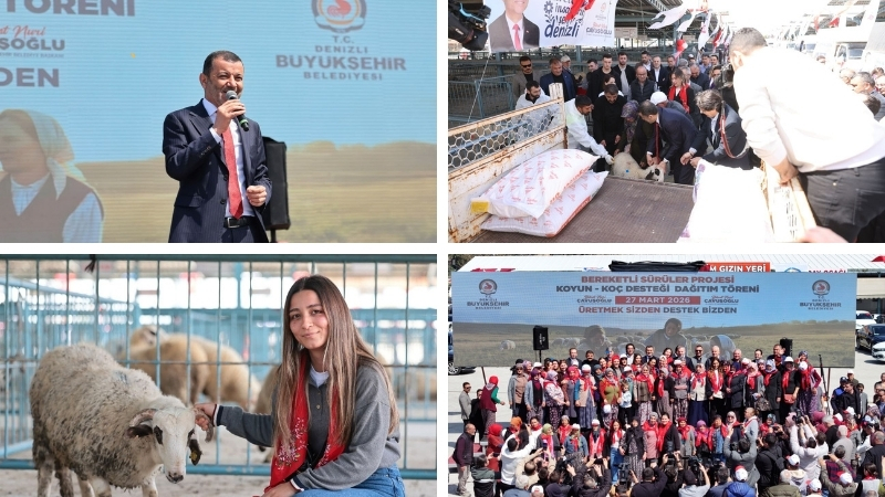 Denizli Büyükşehir Belediyesi, yerel ekonomiyi canlandırmak amacıyla başlattığı “Bereketli Sürüler