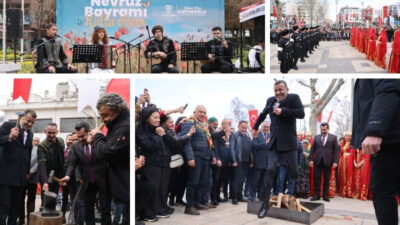 Denizli Büyükşehir Belediyesinin düzenlediği Nevruz Bayramı kutlamaları büyük bir coşkuya