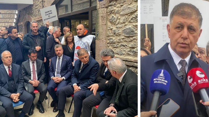 İzmir Büyükşehir Belediye Başkanı Dr. Cemil Tugay, Meslek Fabrikası binasına