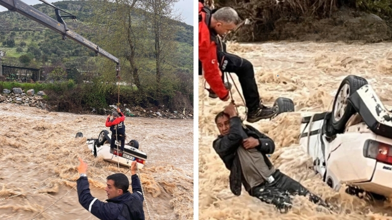 Muğla’nın Milas ilçesine bağlı Yakaköy Mahallesi’nde meydana gelen olayda, akarsuya
