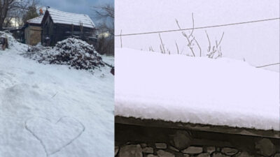 Denizli’de dün geceden bu yana yüksek kesimli ilçelerde görüşen şiddetli