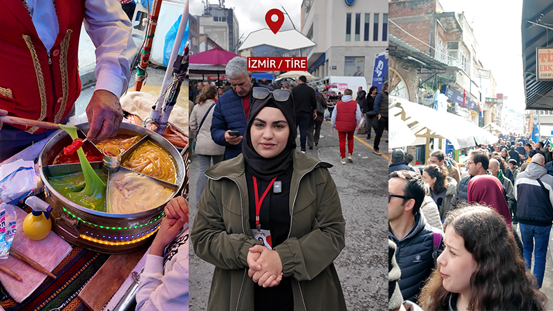 Uluslararası Tire Gastronomi Festivali kapsamında İzmir’in Tire ilçesi renkli görüntülere