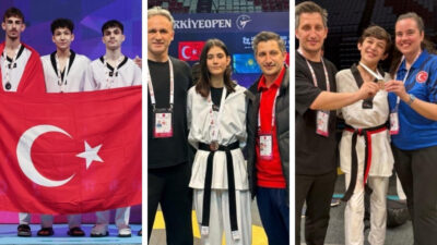 İzmir Büyükşehir Belediyesi Spor Kulübü’nün başarılı tekvandocuları, Türkiye Açık Turnuvası’nda