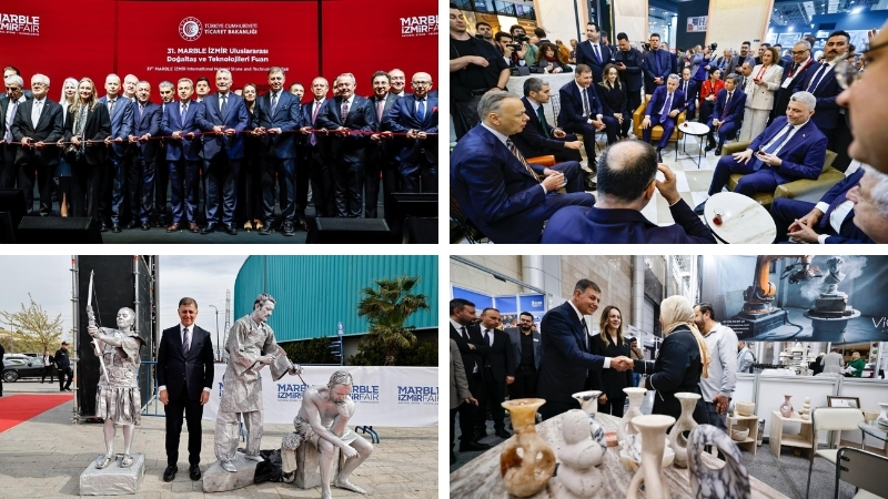 Türkiye'nin doğal taş zenginliğini dünyaya tanıtan Marble İzmir Uluslararası Doğaltaş