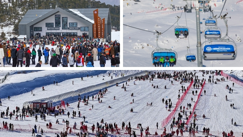 Kış turizminin parlayan yıldızı Denizli Kayak Merkezi, 150 binin üzerinde