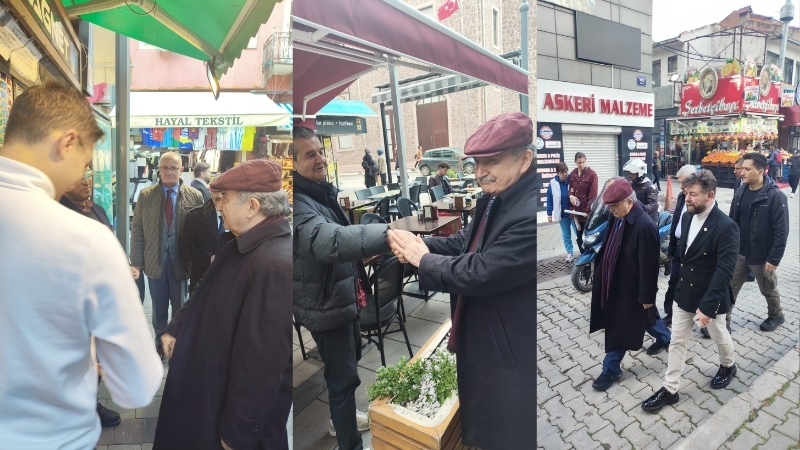 ATA Parti Genel Başkanı Namık Kemal Zeybek, İzmir programına Kemeraltı