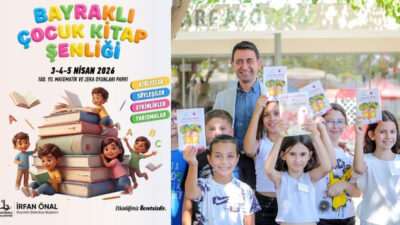 Bayraklı Belediyesi, Kütüphane Haftası kapsamında çocuklara kitap sevgisini aşılamak amacıyla