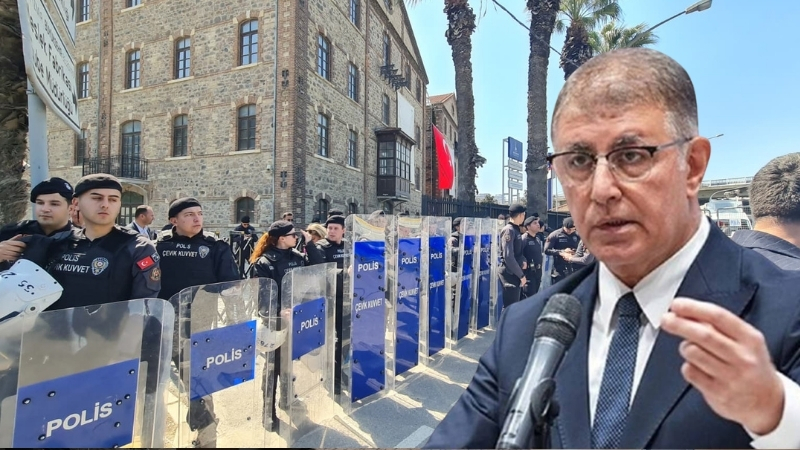 İzmir Büyükşehir Belediye Başkanı Dr. Cemil Tugay, sabah saatlerinde polis