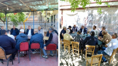 Menderes Belediye Başkanı İlkay Çiçek başlattığı mahalle ziyaretlerine devam diyor.