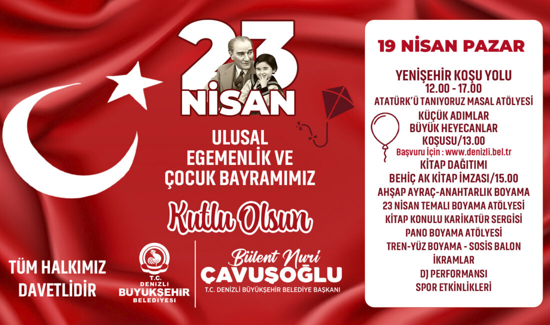


Denizli’de 23 Nisan Ulusal Egemenlik ve Çocuk Bayramı, birbirinden renkli