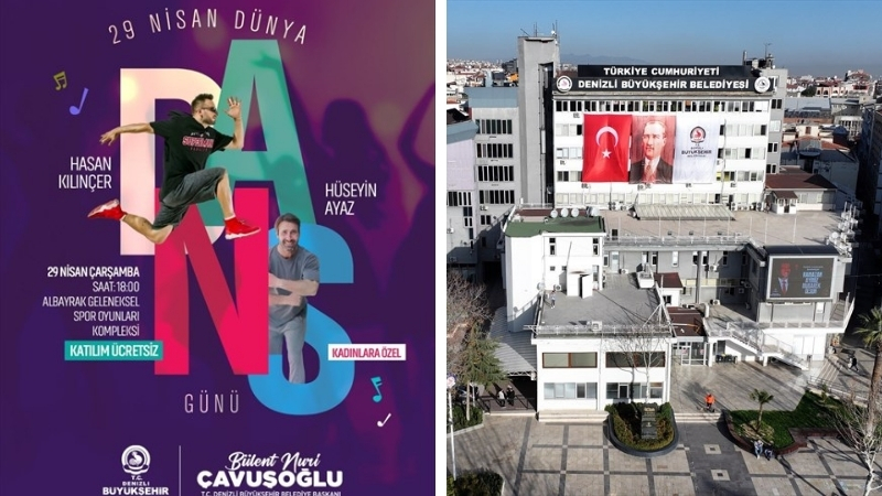 Denizli Büyükşehir Belediyesi, 29 Nisan Dünya Dans Günü kapsamında kadınlara