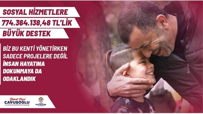 İnsan odaklı belediyecilik anlayışıyla onlarca sosyal destek projesini hayata geçiren