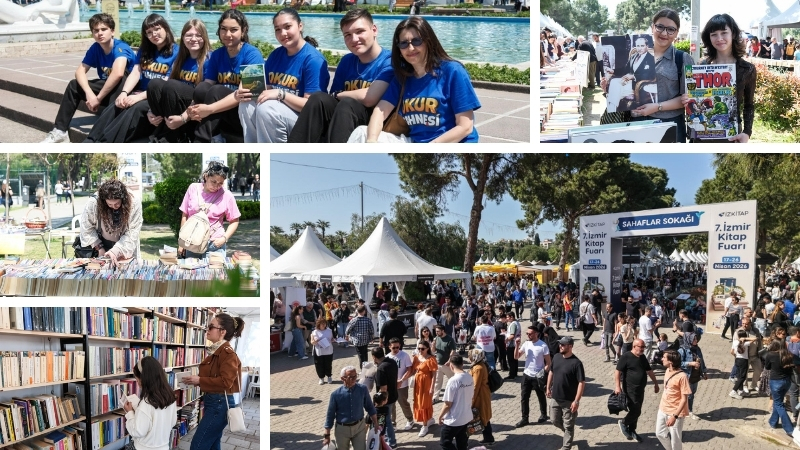 İZKİTAP - 7. İzmir Kitap Fuarı, son gününde de yoğun