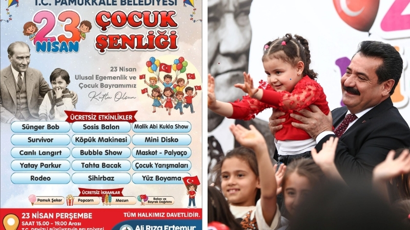 T.C. Pamukkale Belediyesi, 23 Nisan Ulusal Egemenlik ve Çocuk Bayramı’nı