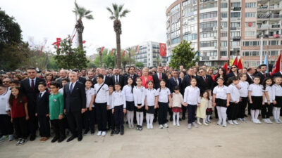 23 Nisan Ulusal Egemenlik ve Çocuk Bayramı dolayısıyla Denizli'de tören