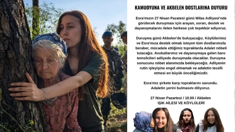 Muğla’nın Milas ilçesindeki Akbelen Ormanı direnişinde gözler 27 Nisan’daki kritik