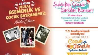 Denizli’nin Merkezefendi ilçesinde 23 Nisan Ulusal Egemenlik ve Çocuk Bayramı