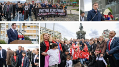 CHP İzmir İl Başkanlığı'nın düzenlediği 23 Nisan töreninde Cumhuriyet, adalet