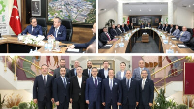 Denizli Sanayi Odası Başkanı Selim Kasapoğlu ve Yönetim Kurulu Üyeleri,