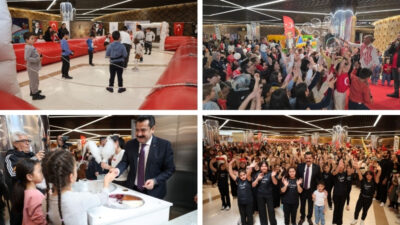 T.C. Pamukkale Belediyesi tarafından düzenlenen 23 Nisan Çocuk Şenliği, binlerce