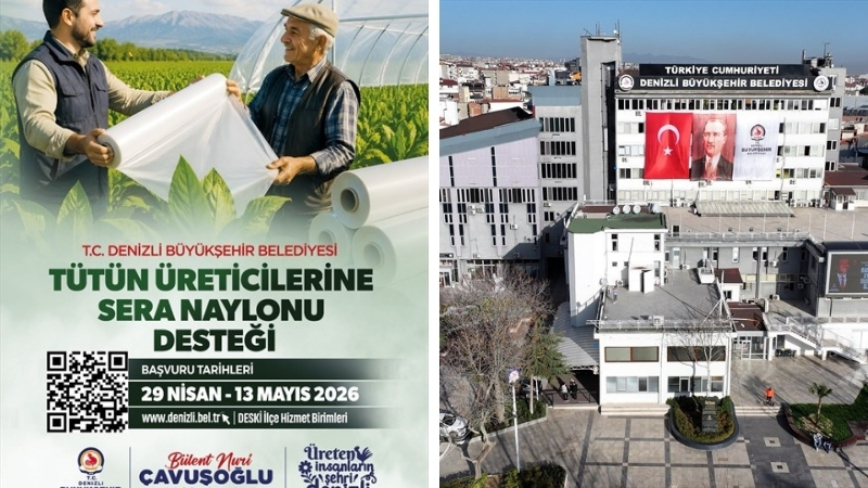 Denizli Büyükşehir Belediyesi, kırsal kalkınmayı destekleme vizyonu kapsamında tütün üreticilerinin