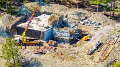 Denizli Büyükşehir Belediyesi DESKİ tarafından Çameli ilçesinde yapımı süren içme