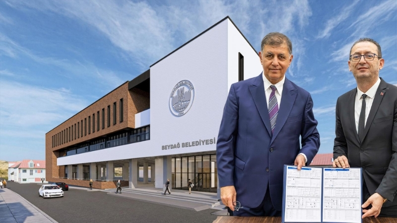 İzmir Büyükşehir Belediyesi, Beydağ ilçesine içinde belediye hizmet binası, düğün