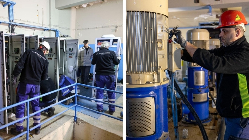 İZSU, terfi merkezlerinde eski sistemleri yeni nesil panolar ve pompalarla