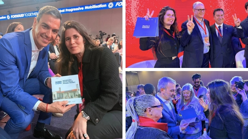 Çeşme Belediye Başkanı Lâl Denizli, İspanya’nın Barselona kentinde düzenlenen İlerici