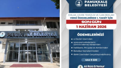 T.C. Pamukkale Belediyesi, 2026 yılı Emlak, Çevre Temizlik ile İlan