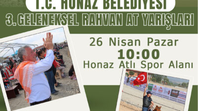 Denizli’nin Honaz ilçesinde geleneksel hale gelen Rahvan At Yarışları, bu
