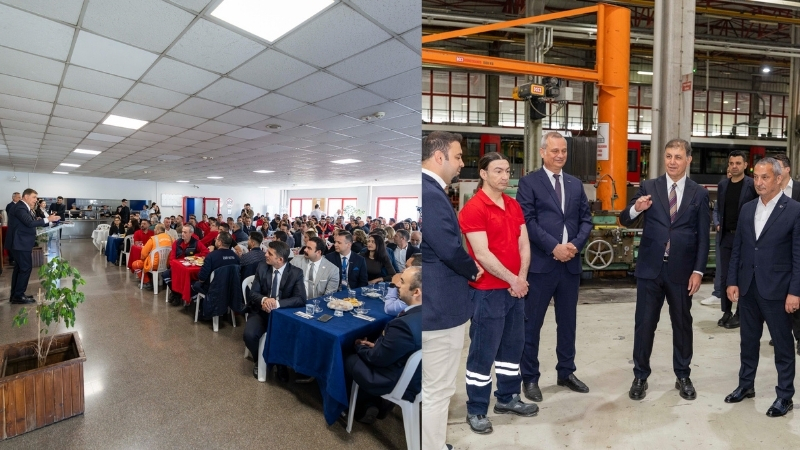 İzmir Büyükşehir Belediye Başkanı Dr. Cemil Tugay, İzmir Metrosu’nun personeliyle