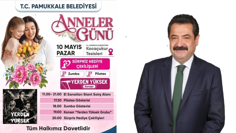 T.C. Pamukkale Belediyesi, 10 Mayıs Pazar günü Anneler Günü’nü unutulmaz
