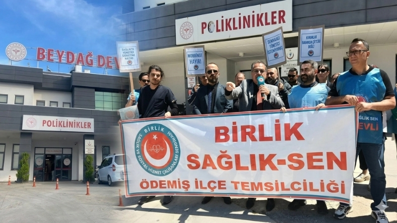 Birlik Sağlık Sen Genel Başkanı Ahmet Doğruyol, İzmir Beydağ Devlet